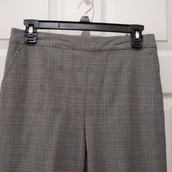 Gray Plaid Comfort Stretch Trouser Pants sz 6 NWT - Picture 3 of 10